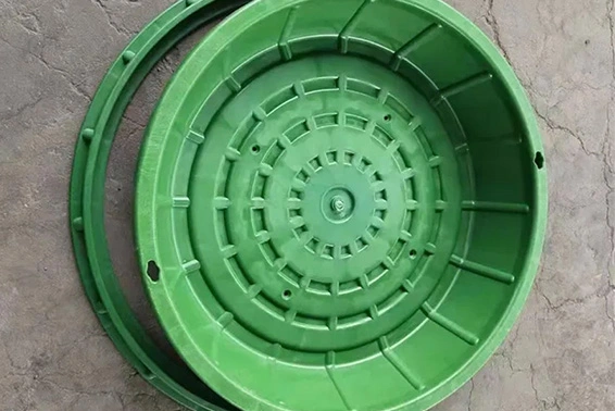 Recessed Composite Round Manhole Cover for Grass