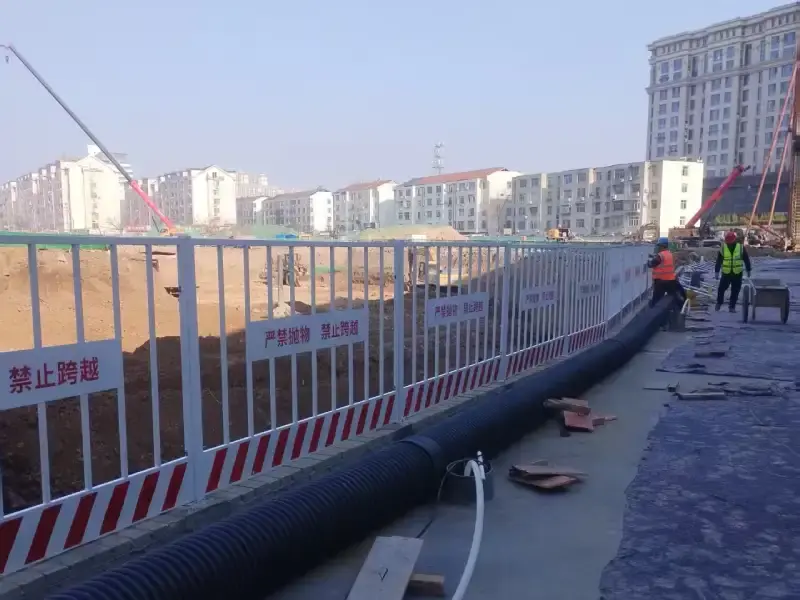 Excavation Guardrail System Steel Fence Excavation Guardrail System Steel Fence