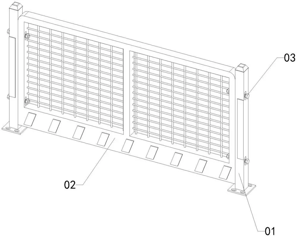 Hebei Xinjiuyi Patent for Construction Safety Guardrail Detail View Hebei Xinjiuyi Patent for Construction Safety Guardrail Detail View