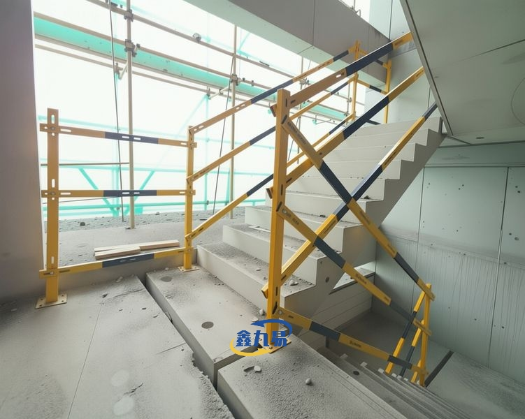 Temporary Construction Stair Guardrail Temporary Construction Stair Guardrail