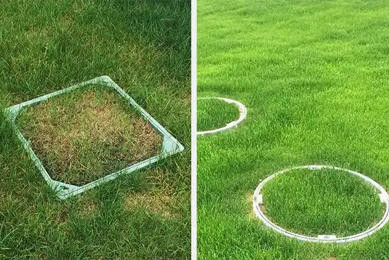 Recessed Composite Round Manhole Cover for Grass
