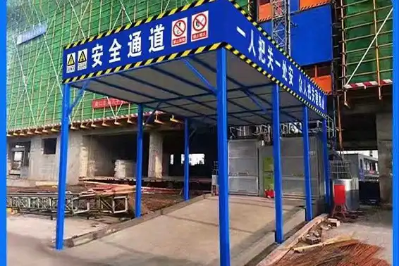 Why Construction Sites Need Covered Safety Walkways for Worker Protection