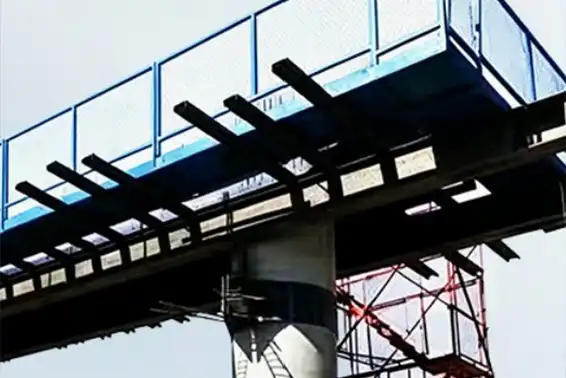 What is a pier cap work platform?